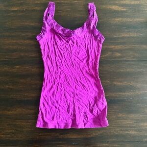 H&M Women’s Fuchsia Lace Tank Top Size XS
